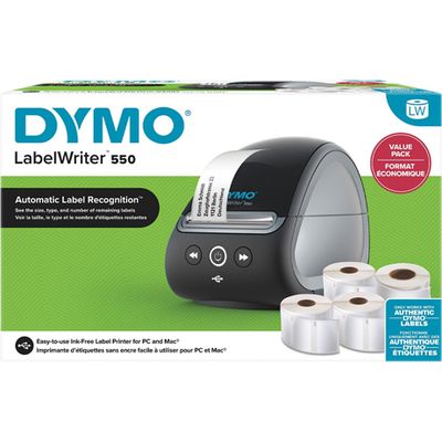 Dymo LabelWriter 550 Labelprinter + 4 rollen labels