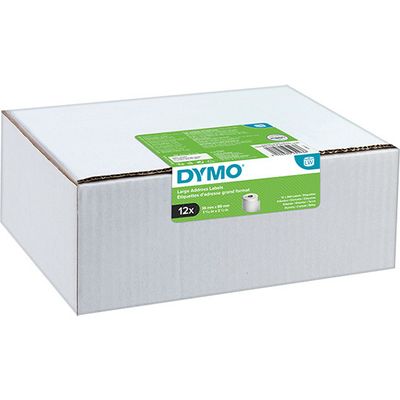 Dymo 2093093 (12 stuks) - Noir sur blanc - Étiquette
