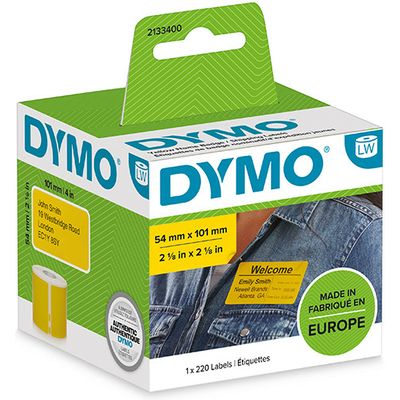 Dymo 2133400 Etiket Zwart op geel
