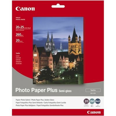 Canon SG-201 photo paper plus semi-gloss 260 grams 20 x 25 cm (20 vel) - Papier photo