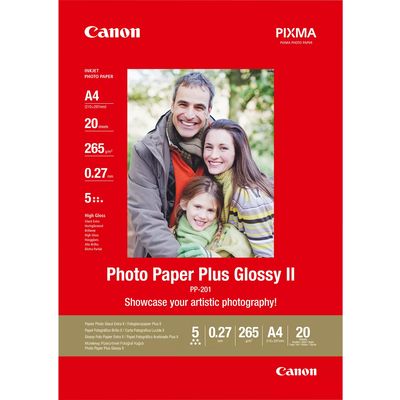 Canon PP-201 Glossy ll (2311B019) (A4) - Papier photo