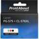 Huismerk Canon PG-575 + CL-576XL Inktcartridge Zwart + 3 kleuren Multipack Hoge capaciteit