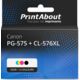 Cartouche compatible Canon PG-575 + CL-576XL - Noir + 3 couleurs - Grande capacité - Multipack