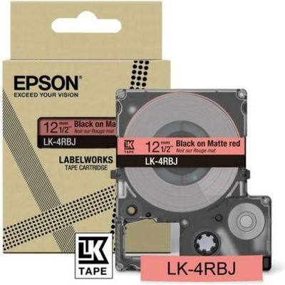 Epson LK-4RBJ Tape Zwart op rood