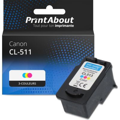 Cartouche compatible Canon CL-511 - 3-couleurs