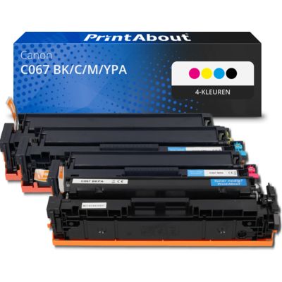 Huismerk Canon C067 BK/C/M/YPA Toner 4-kleuren Multipack