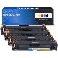 Toner compatible Canon 069 BK/C/M/Y - 4 couleurs - Multipack