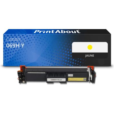 Toner compatible Canon 069H Y - Jaune - Grande capacité