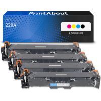 Toner compatible HP 220A (W2200/01/02/03A) - 4 couleurs - Multipack