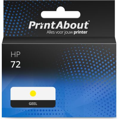 Huismerk HP 72 (C9373A) Inktcartridge Geel