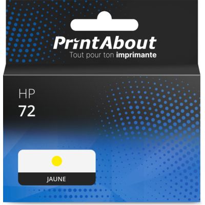 Cartouche compatible HP 72 (C9373A) - Jaune