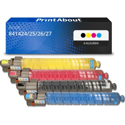 Huismerk Ricoh 841424/25/26/27 Toner 4-kleuren Multipack