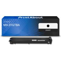 Huismerk Sharp MX-31GTBA Toner Zwart