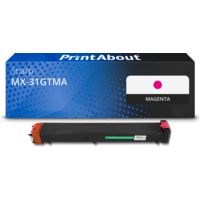 Huismerk Sharp MX-31GTMA Toner Magenta