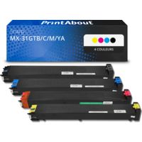 Toner compatible Sharp MX-31GTB/C/M/YA - 4 couleurs - Multipack