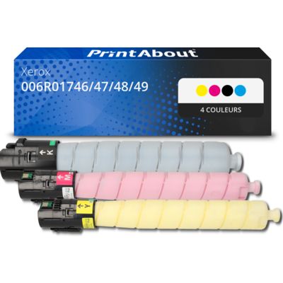 Toner compatible Xerox 006R01746/47/48/49 - 4 couleurs - Multipack