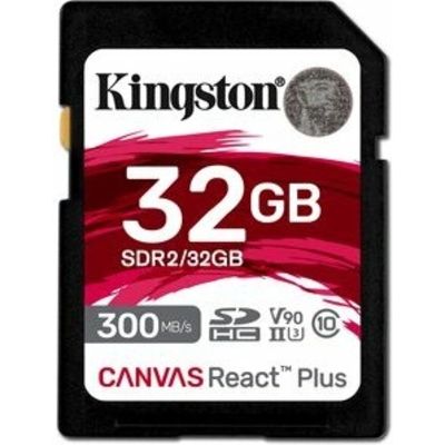 Kingston Canvas React Plus SDHC 32GB SD-kaart