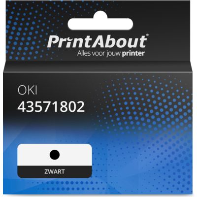 Huismerk OKI 43571802 Ribbon Zwart