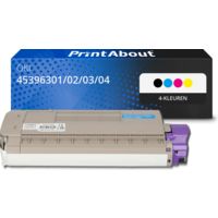 Huismerk OKI 45396301/02/03/04 Toner 4-kleuren Multipack