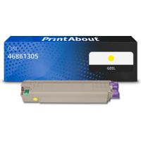 Huismerk OKI 46861305 Toner Geel