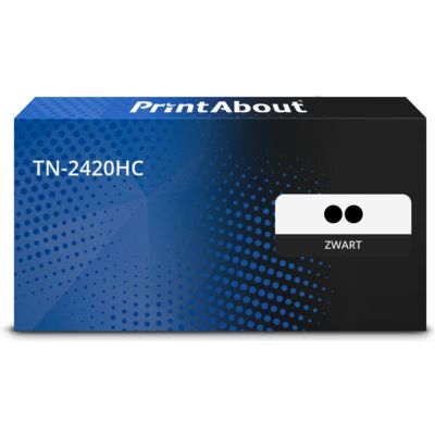 PrintAbout Huismerk vervangt Brother TN-2420HC Toner 2x Zwart Extra hoge capaciteit - Multipack