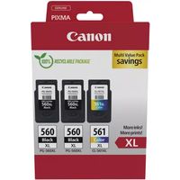 Canon PG-560XL + PG-560XL + PG-561XL Multipack - Noir + 3 couleurs - Cartouche d'encre - Multipack
