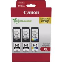Canon PG-545XL + PG-545XL + CL-546XL Inktcartridge Multipack Hoge capaciteit