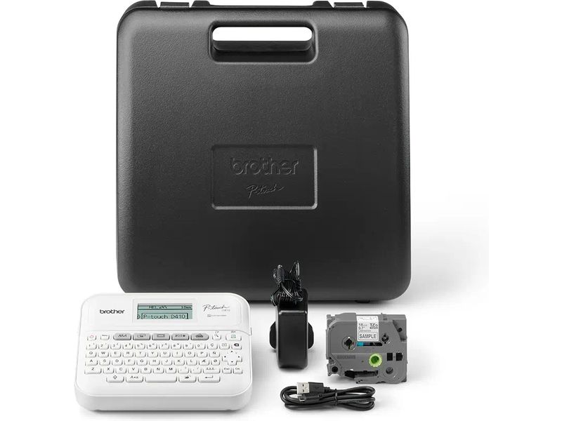 Brother Pt-D410VP labelprinter Zink (Zero-Ink) Bedraad TZe Qwerty