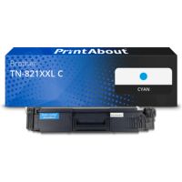 Toner compatible Brother TN-821XXL C - Cyan - Très grande capacité