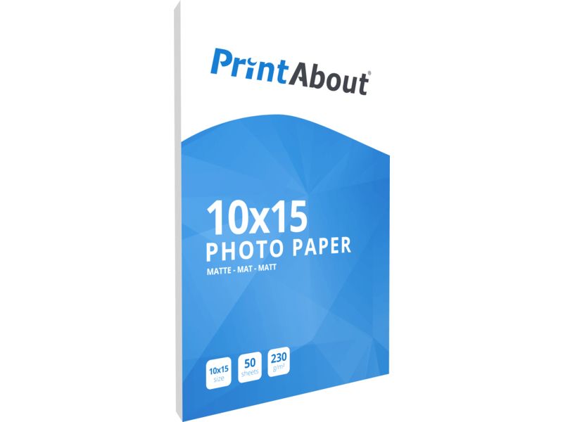 PrintAbout Premium Mat 10 X 15 230 Grams Fotopapier (50 Vel)