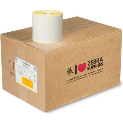 Zebra 800274-205 (Z-Select 2000T) - (102 mm x 51 mm) 12 rouleaux - Noir sur blanc - Étiquette