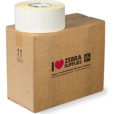 Zebra 880018-038 - (76 mm x 38 mm) 6 rouleaux - Noir sur blanc - Étiquette