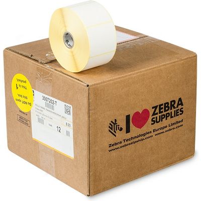 Zebra 3007202-T (Z-Select 2000T) - (57 mm x 51 mm) 12 rouleaux - Noir sur blanc - Étiquette