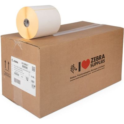 Zebra 3012884-T (Z-Perform 1000D) Etiket Zwart op wit (102 mm x 203 mm) 12 rollen