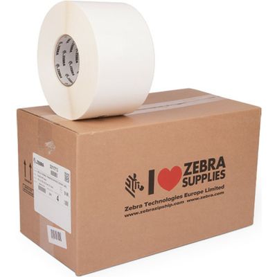 Zebra 3011713 - (102 mm x 152 mm) 4 rouleaux - Noir sur blanc - Étiquette