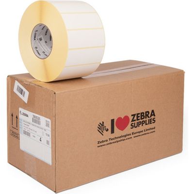 Zebra 3006325 (Z-Select 2000T) - (102 mm x 38 mm) 4 rouleaux - Noir sur blanc - Étiquette