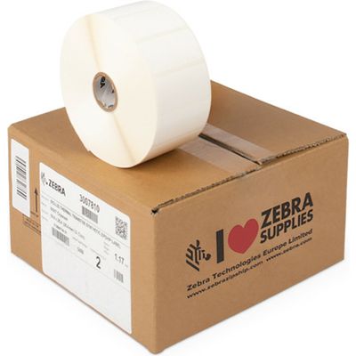 Zebra 3007810 Etiket Zwart op wit (51 mm x 25 mm) 2 rollen