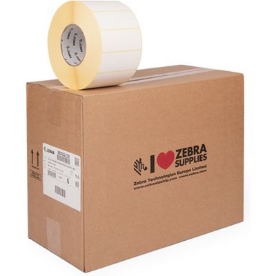 Zebra 880022-038 - (89 mm x 38 mm) 6 rouleaux - Noir sur blanc - Étiquette