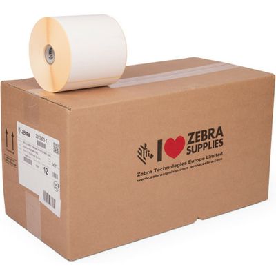Zebra 3012883-T (Z-Perform 1000D) Etiket Zwart op wit (102 mm x 178 mm) 12 rollen