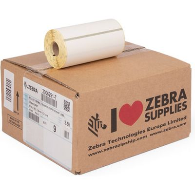 Zebra 3006291-T (Z-Select 2000T) - (101,6 mm x 76,2 mm) 9 rouleaux - Noir sur blanc - Étiquette