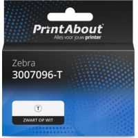 Huismerk Zebra 3007096-T Etiket Zwart op wit (102 mm x 152 mm) 4 rollen