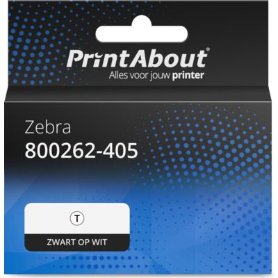Huismerk Zebra 800262-405 Etiket Zwart op wit (57 mm x 102 mm) 12 rollen