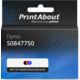 Huismerk Dymo S0847750 (S0721660) Tape Wit op zwart/rood/blauw (9 mm)