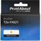 Huismerk Brother TZe-FX621 Tape Zwart op geel (9 mm)
