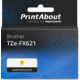 Ruban compatible Brother TZe-FX621 - (9 mm) - Noir sur jaune