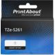 PrintAbout Huismerk vervangt Brother TZe-S261 Tape Zwart op wit (36 mm)