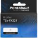Ruban compatible Brother TZe-FX221 - (9 mm) - Noir sur blanc