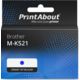 Huismerk Brother M-K521 Tape Zwart op blauw (9 mm)