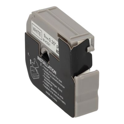 PrintAbout Huismerk vervangt Brother M-K221 Tape Zwart op wit (9 mm)