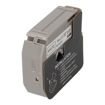PrintAbout Huismerk vervangt Brother M-K221 Tape Zwart op wit (9 mm)